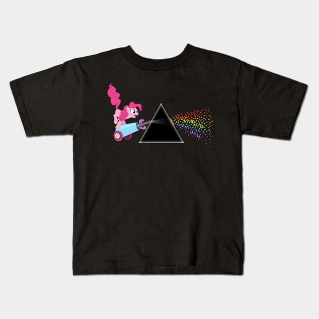 Pinkie pie Dark Side of the Moon Kids T-Shirt by Rutger_J